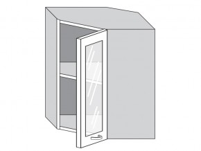 1.60.3у Шкаф настенный (h=720) угловой на 600мм со стекл. дверцей в Осе - osa.magazinmebel.ru | фото