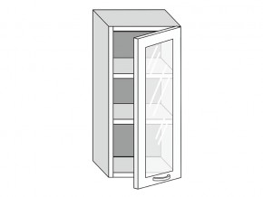 19.40.3 Шкаф настенный (h=913) на 400мм с 1-ой стекл. дверцей в Осе - osa.magazinmebel.ru | фото