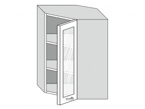19.60.3у Шкаф настенный (h=913) угловой на 600мм со стекл. дверцей в Осе - osa.magazinmebel.ru | фото