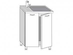 2.60.2м Шкаф-стол на 600мм под врезную мойку с 2-мя дверцами в Осе - osa.magazinmebel.ru | фото