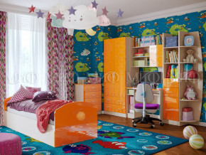 Детская комната Юниор-2 Оранжевый металлик в Осе - osa.magazinmebel.ru | фото