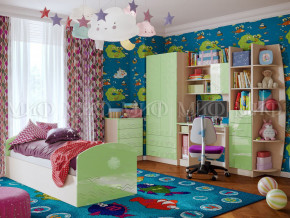 Детская комната Юниор-2 Салатовый металлик в Осе - osa.magazinmebel.ru | фото - изображение 1
