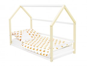 Детская кровать-домик Монтессори Svogen бежево-белый в Осе - osa.magazinmebel.ru | фото - изображение 1