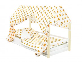 Детская кровать-домик Монтессори Svogen бежево-белый в Осе - osa.magazinmebel.ru | фото - изображение 4
