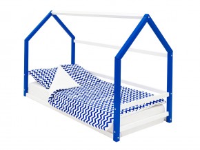 Детская кровать-домик Монтессори Svogen сине-белый в Осе - osa.magazinmebel.ru | фото - изображение 1