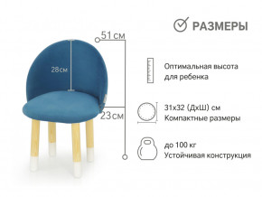 Детский мягкий стул Stumpa морской в Осе - osa.magazinmebel.ru | фото - изображение 2
