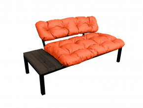 Диван Дачный со столиком оранжевая подушка в Осе - osa.magazinmebel.ru | фото - изображение 1