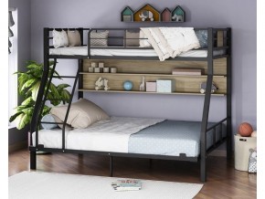 Двухъярусная кровать Гранада-1П 140 черный в Осе - osa.magazinmebel.ru | фото - изображение 1