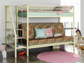 Двухъярусная кровать с диваном Мадлен 3 Слоновая кость-марки в Осе - osa.magazinmebel.ru | фото - изображение 1