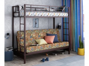 Двухъярусная кровать с диваном Мадлен Коричневая-марки в Осе - osa.magazinmebel.ru | фото - изображение 1
