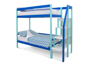 Двухъярусная кровать Svogen мятно-синий в Осе - osa.magazinmebel.ru | фото - изображение 1