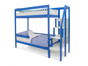 Двухъярусная кровать Svogen с бортиком синий в Осе - osa.magazinmebel.ru | фото