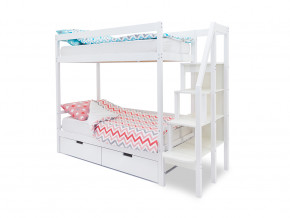 Двухъярусная кровать Svogen с ящиками белый в Осе - osa.magazinmebel.ru | фото - изображение 1