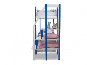 Двухъярусная кровать Svogen с ящиками и бортиком сине-белый в Осе - osa.magazinmebel.ru | фото - изображение 3