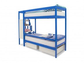 Двухъярусная кровать Svogen с ящиками и бортиком синий в Осе - osa.magazinmebel.ru | фото - изображение 4