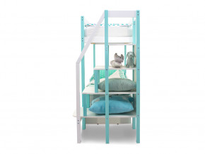 Двухъярусная кровать Svogen с ящиками мятно-белый в Осе - osa.magazinmebel.ru | фото - изображение 4