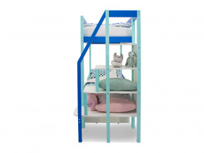 Двухъярусная кровать Svogen с ящиками мятно-синий в Осе - osa.magazinmebel.ru | фото - изображение 4