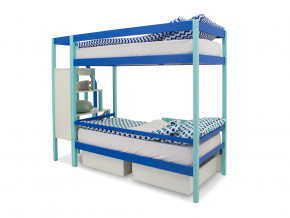 Двухъярусная кровать Svogen с ящиками мятно-синий в Осе - osa.magazinmebel.ru | фото - изображение 5