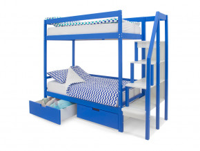 Двухъярусная кровать Svogen с ящиками синий в Осе - osa.magazinmebel.ru | фото - изображение 2