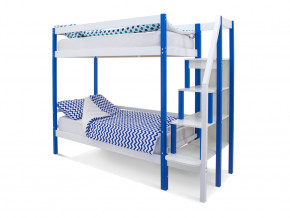 Двухъярусная кровать Svogen сине-белый в Осе - osa.magazinmebel.ru | фото - изображение 1