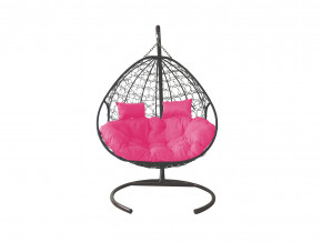 Кокон Для двоих с ротангом розовая подушка в Осе - osa.magazinmebel.ru | фото - изображение 1