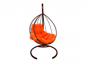 Кокон Капля без ротанга оранжевая подушка в Осе - osa.magazinmebel.ru | фото - изображение 1