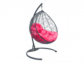 Кокон Капля ротанг розовая подушка в Осе - osa.magazinmebel.ru | фото - изображение 1