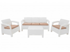Комплект уличной мебели Yalta Terrace Triple Set белый в Осе - osa.magazinmebel.ru | фото