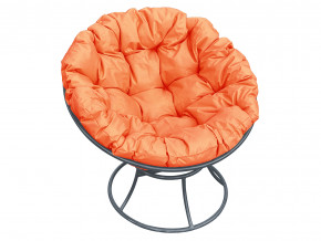 Кресло Папасан без ротанга оранжевая подушка в Осе - osa.magazinmebel.ru | фото