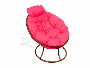 Кресло Папасан мини пружинка без ротанга розовая подушка в Осе - osa.magazinmebel.ru | фото