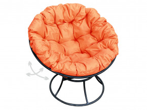 Кресло Папасан пружинка без ротанга оранжевая подушка в Осе - osa.magazinmebel.ru | фото