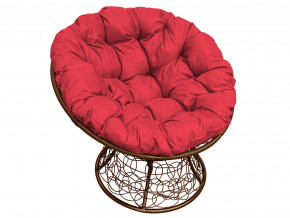 Кресло Папасан с ротангом красная подушка в Осе - osa.magazinmebel.ru | фото