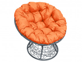 Кресло Папасан с ротангом оранжевая подушка в Осе - osa.magazinmebel.ru | фото