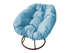 Кресло Пончик без ротанга голубая подушка в Осе - osa.magazinmebel.ru | фото - изображение 1