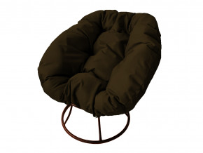 Кресло Пончик без ротанга коричневая подушка в Осе - osa.magazinmebel.ru | фото