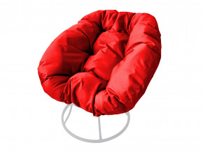Кресло Пончик без ротанга красная подушка в Осе - osa.magazinmebel.ru | фото