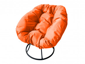 Кресло Пончик без ротанга оранжевая подушка в Осе - osa.magazinmebel.ru | фото