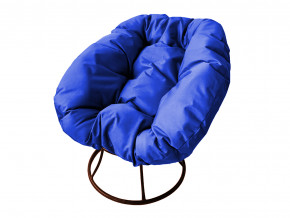 Кресло Пончик без ротанга синяя подушка в Осе - osa.magazinmebel.ru | фото