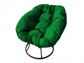 Кресло Пончик без ротанга зелёная подушка в Осе - osa.magazinmebel.ru | фото - изображение 1