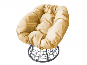 Кресло Пончик с ротангом бежевая подушка в Осе - osa.magazinmebel.ru | фото