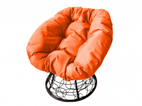 Кресло Пончик с ротангом оранжевая подушка в Осе - osa.magazinmebel.ru | фото - изображение 1