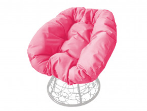 Кресло Пончик с ротангом розовая подушка в Осе - osa.magazinmebel.ru | фото