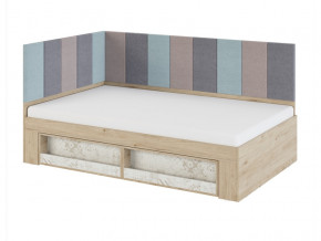 Кровать 1,2 с мягкими элементами 1,2 и 2,0 Алиса мод.2.3 в Осе - osa.magazinmebel.ru | фото