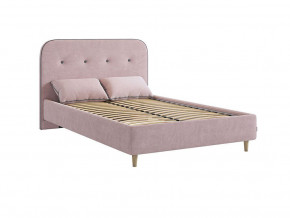 Кровать 1200 Лео велюр нежно-розовый в Осе - osa.magazinmebel.ru | фото - изображение 3