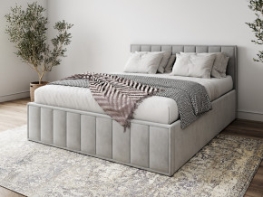 Кровать 1400 Лана серый велюр в Осе - osa.magazinmebel.ru | фото