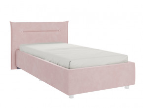 Кровать Альба 900 велюр нежно-розовый в Осе - osa.magazinmebel.ru | фото - изображение 1