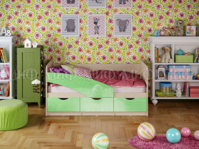 Кровать Бабочки 1800 Салатовый металлик в Осе - osa.magazinmebel.ru | фото - изображение 1