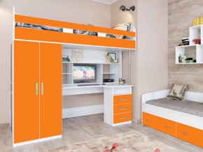 Кровать чердак Аракс винтерберг-оранжевый в Осе - osa.magazinmebel.ru | фото - изображение 1