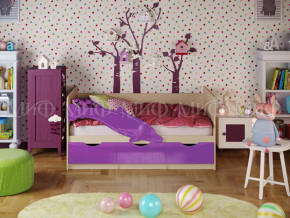 Кровать Дельфин-1 1800 Фиолетовый металлик в Осе - osa.magazinmebel.ru | фото