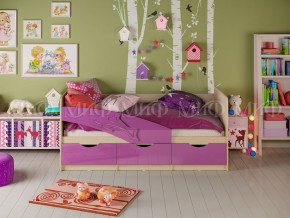 Кровать Дельфин 1600 Фиолетовый металлик в Осе - osa.magazinmebel.ru | фото